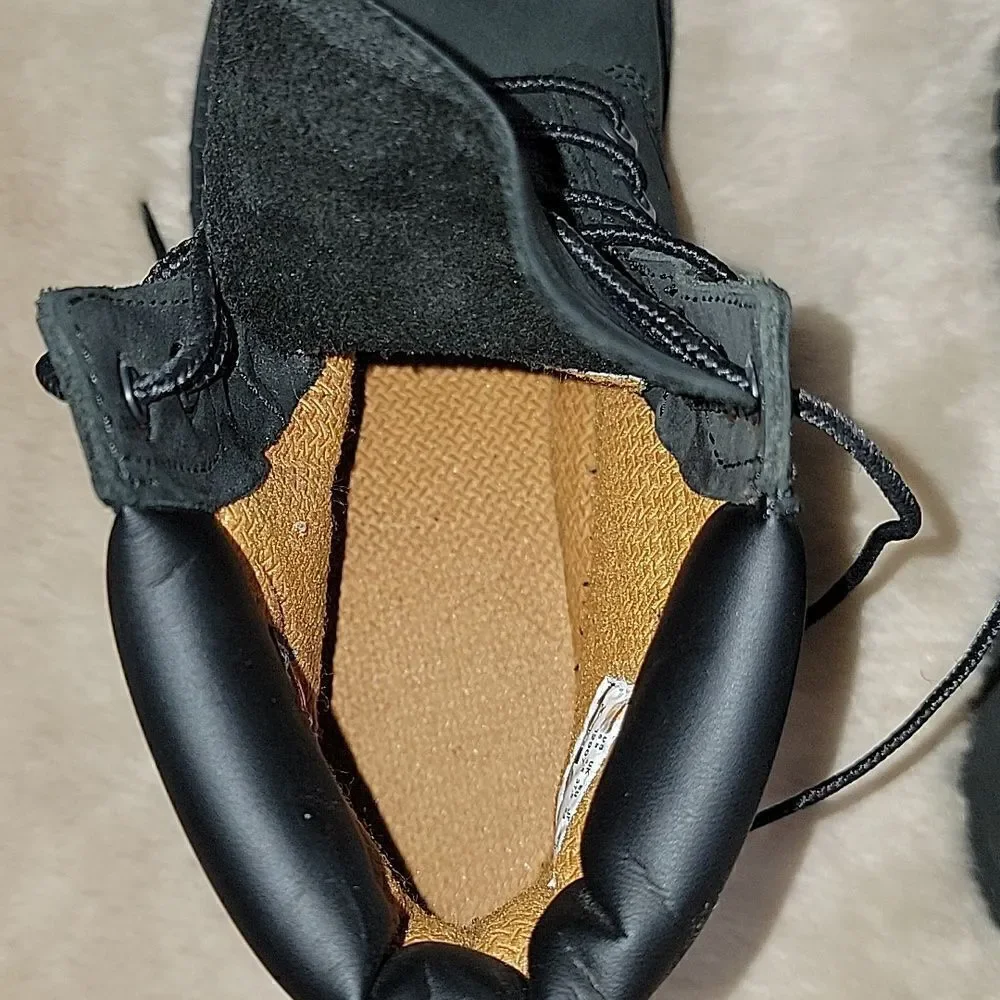 **HOST PICK** TIMBERLAND KIDS' 6” BLACK PREMIUM WATERPROOF CASUAL BOOTS, SIZE 5